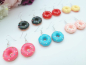 Preview: Donut Ohrringe bunte Glasur